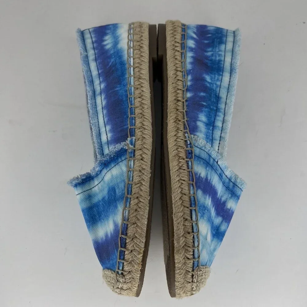 Nine West Maybe 2 TieDye Canvas SlipOn Sandals Womens Size 7.5 Espadrilles Shoes - Picture 7 of 9